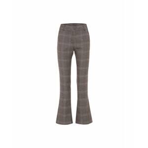 NEW THEO THE LABEL women's eudora cropped bootcut sequined prince of wales pant